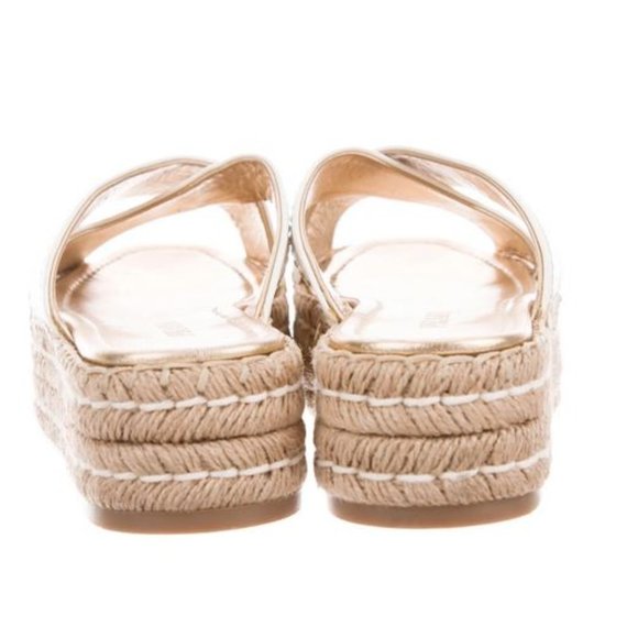 Prada Leather Flatform Sandals - Picture 2 of 4